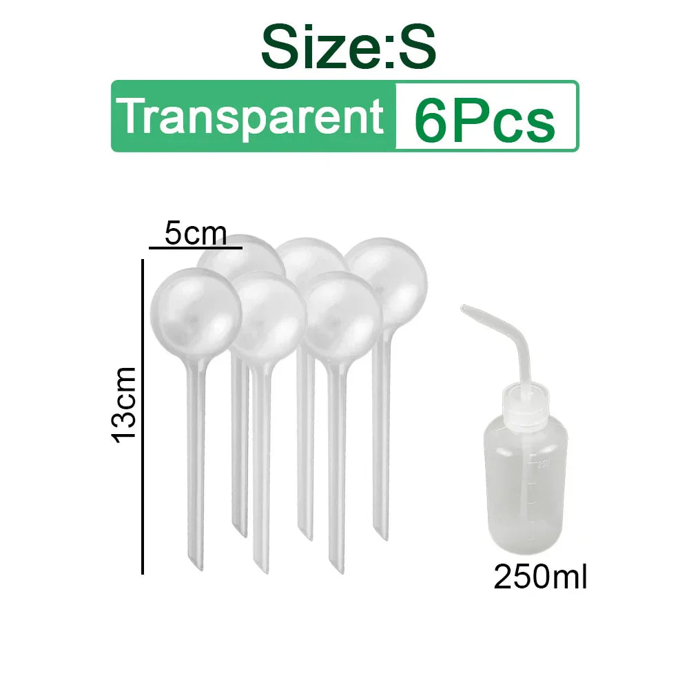 (Pack of 10) 3/6/ Automatic Plant Watering Bulbs Self Watering Globe Balls Water Device Drip Irrigation System for Garden Flower Plants