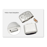 (Pack of 2) Zinc Alloy Pocket Hand Warmer Outdoor Small Handy Warmer Heater Handy Ultralight Heater for Hiking Fishing Portable
