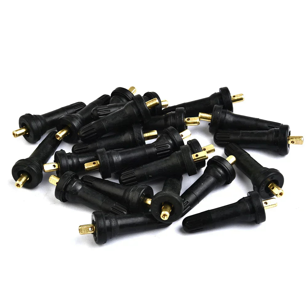 (Pack of 50) TPMS Tire Pressure Sensor Valve Stem Car Rubber Wheel Rim TPMS For GM Automobiles Sensors Parts Tire Accessories