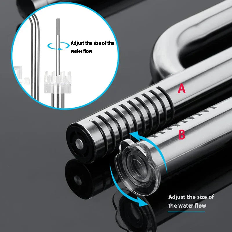 Aquarium 12/16mm stainless steel lily tube, inlet and outlet water circulation filter accessory equipment with surface separator