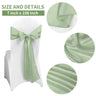 (Pack of 50) Wholesale 10/ Satin Chair Bow Sashes Wedding Chair Knot Ribbon Ties For Party Event Hotel Banquet Supplies Home Decorations