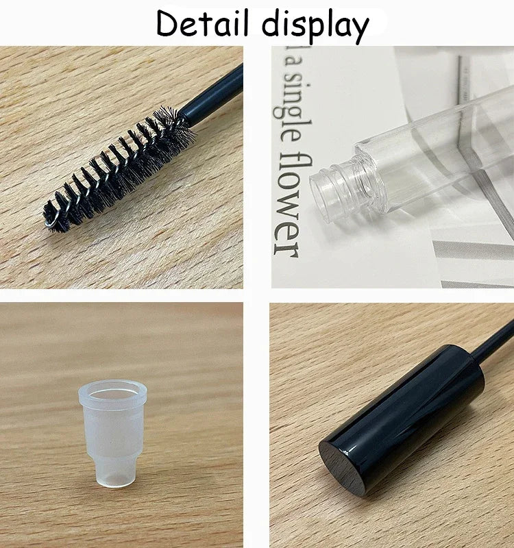 (Pack of 50) 10ml Mascara Empty Tube and Cosmetic Container Empty Eyelash Tubes Wand Empty Mascara Travel Accessory sub-packed bottle