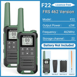 (Pack of 2) Baofeng F22 Walkie Talkie Portable Mini Communication Radio Profesional PMR446 /FRS Talkie Walkies Transceiver Radio