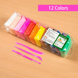 Air Dry Plasticine Modeling Clay Educational 5D Toy For Children Gift Play Dough Colorful Light Clay Safe Toy Gift for Kids