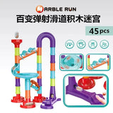 (Pack of 232) 45- Marble Run Race Building Blocks Track Ball Slide Toys DIY Creativity Constructor Early Educational Toys Children Gift
