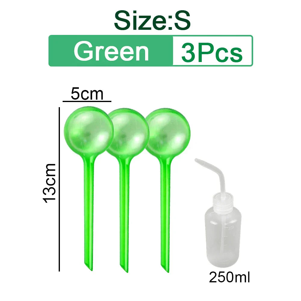 (Pack of 10) 3/6/ Automatic Plant Watering Bulbs Self Watering Globe Balls Water Device Drip Irrigation System for Garden Flower Plants
