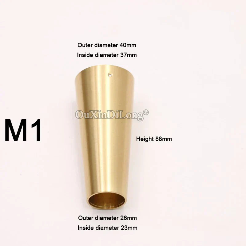 (Pack of 4) Pure Brass Covers Chair Cups Cabinet Covers Sofa Brass Tip Cap Furniture Tube Leg Protector Metal Legs Base GF48