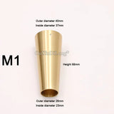 (Pack of 4) Pure Brass Covers Chair Cups Cabinet Covers Sofa Brass Tip Cap Furniture Tube Leg Protector Metal Legs Base GF48