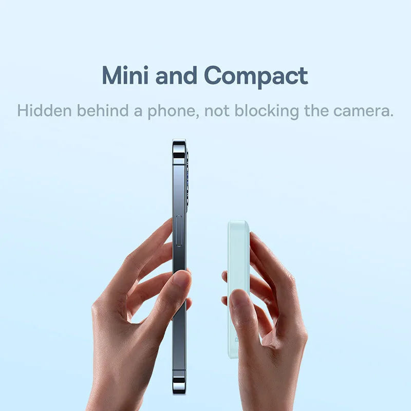 Baseus Power Bank 10000mAh 20000mAh Mini Magnetic Wireless Fast Charge Auto-wake For iPhone 15 14 13 Pro Max Magsafe Powerbank