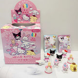 (Pack of 32) /Box Sanrio Blind Box Doll Pencil Eraser Hello Kitty Melody Pochacco Erasers Mystery Box Student Stationery Birthday Gift