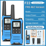 (Pack of 2) Baofeng F22 Walkie Talkie Portable Mini Communication Radio Profesional PMR446 /FRS Talkie Walkies Transceiver Radio