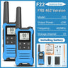 (Pack of 2) Baofeng F22 Walkie Talkie Portable Mini Communication Radio Profesional PMR446 /FRS Talkie Walkies Transceiver Radio