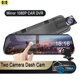 Mirror Camera for Car Touch Screen Video Recorder Rearview mirror Dash Cam Front and Rear Camera Mirror DVR Black Box