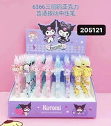 (Pack of 48) Sanrio Gel Pen New Lovely Hello Kitty Cinnamoroll Acrylic Patch Melody Cartoon Students Cute Supplies Stationery Wholesale