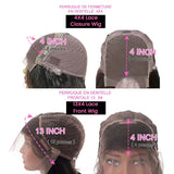 Short Bob Honey Blonde Ombre Colored Wig Straight 13X4 Lace Front Human Hair 4X4 Closure Frontal Wigs For Black Women Prepucked