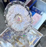 Flower Knows Swan Ballet Series Hand Holding Mirror 3 Types Exquisite Relief Makeup Tools Pink Blue White