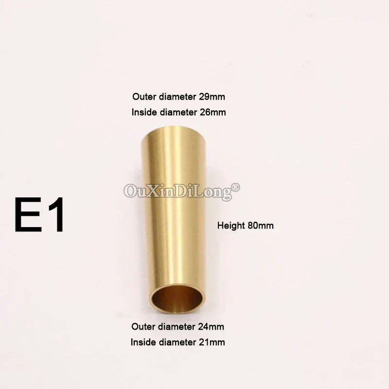 (Pack of 4) Pure Brass Covers Chair Cups Cabinet Covers Sofa Brass Tip Cap Furniture Tube Leg Protector Metal Legs Base GF48