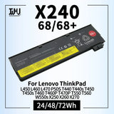 X240 Laptop Battery for Lenovo ThinkPad L450 L460 L470 P50S T440s T450 T460 T470P T550 T560 W550s X260 X270 45N1125 45N1128 68+