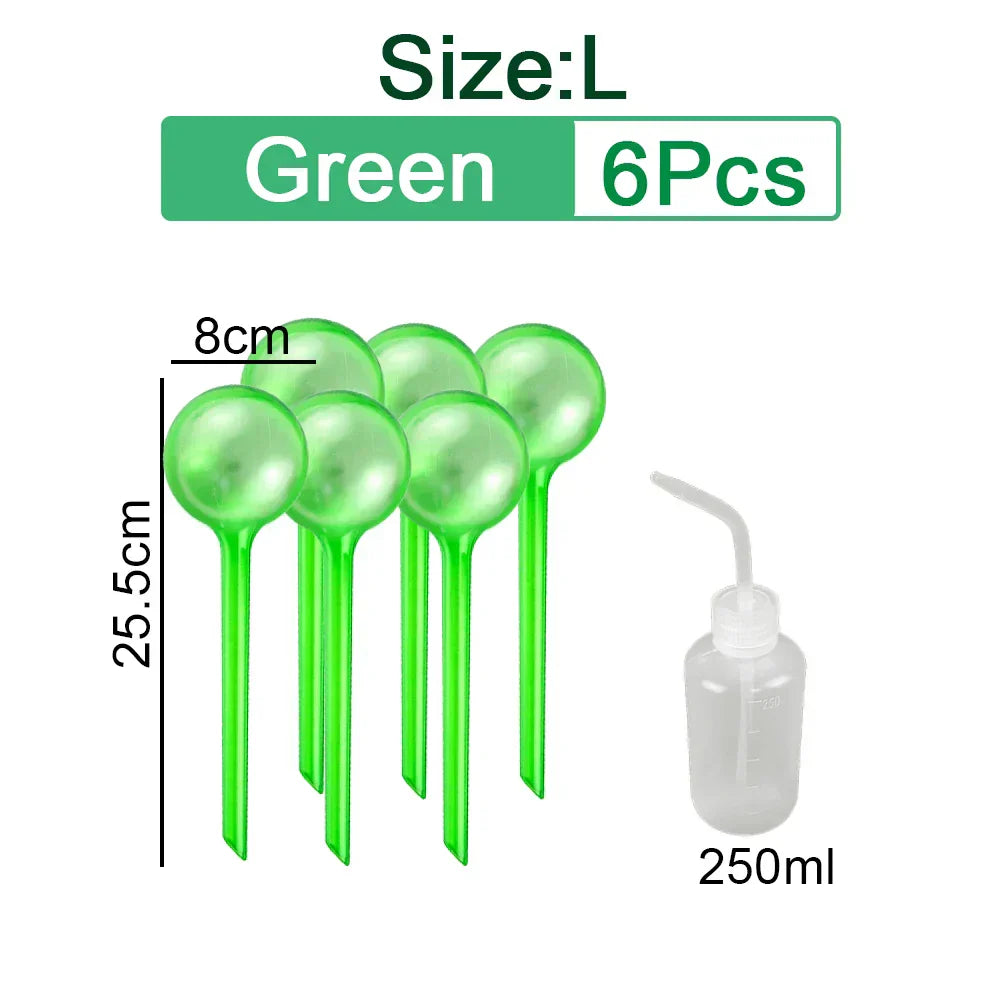 (Pack of 10) 3/6/ Automatic Plant Watering Bulbs Self Watering Globe Balls Water Device Drip Irrigation System for Garden Flower Plants