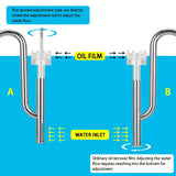 Aquarium 12/16mm stainless steel lily tube, inlet and outlet water circulation filter accessory equipment with surface separator