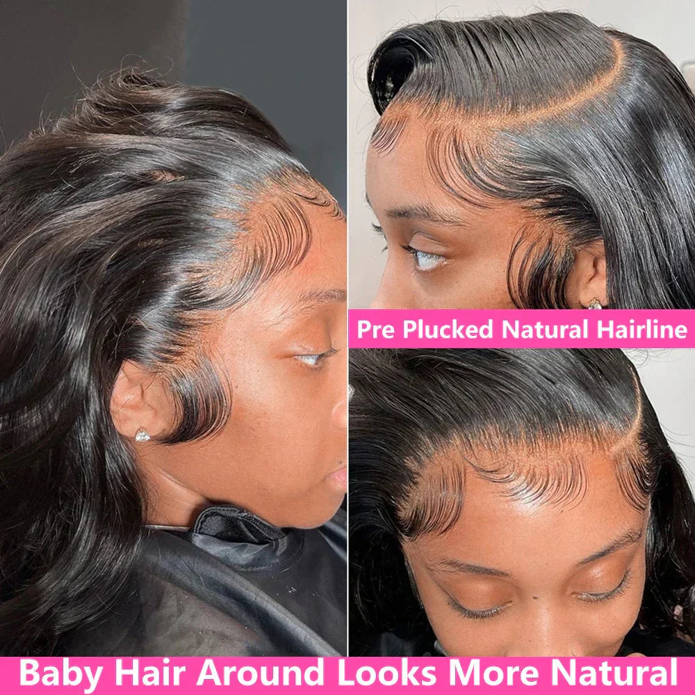40 Inch 13x4 13x6 HD Body Wave Lace Front Wig Pre Plucked Loose Wave Lace Frontal Wig Glueless Human Hair Wigs For Black Women
