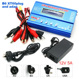 IMAX B6 80W Battery Charger Lipo NiMh Li-ion Ni-Cd Digital Lipro Balance Charger Discharger AC Power 12V 5A Adapter For Rc Car