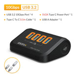 IDsonix USB Splitter USB 3.2 Hub 10Gbps Type C Adapter Multi Ports USB 3.0 Docking Station Hub for Surface Macbook Laptop PC Hub