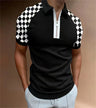 Summer new men's casual short-sleeved Polo shirt office sports stand collar T-shirt men's breathable Polo shirt men's clothing