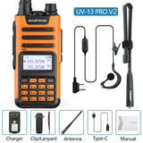 BaoFeng UV-13 PRO V2 V1 Walkie Talkie M-13 Pro Dual Band 999 Channels Type-C Long Range UV-5R Transceiver Ham CB Two Way Radio
