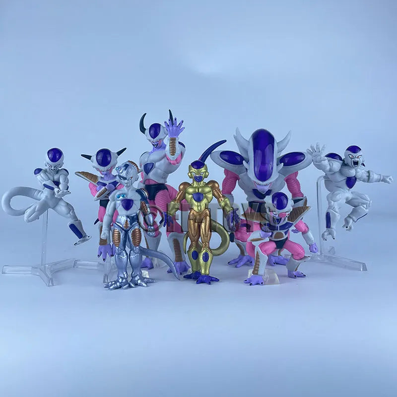 (Pack of 8) /Set Dragon Ball Z Frieza Figure Freezer Third Form Figurine PVC Action Figures Collection Model Toys Gifts