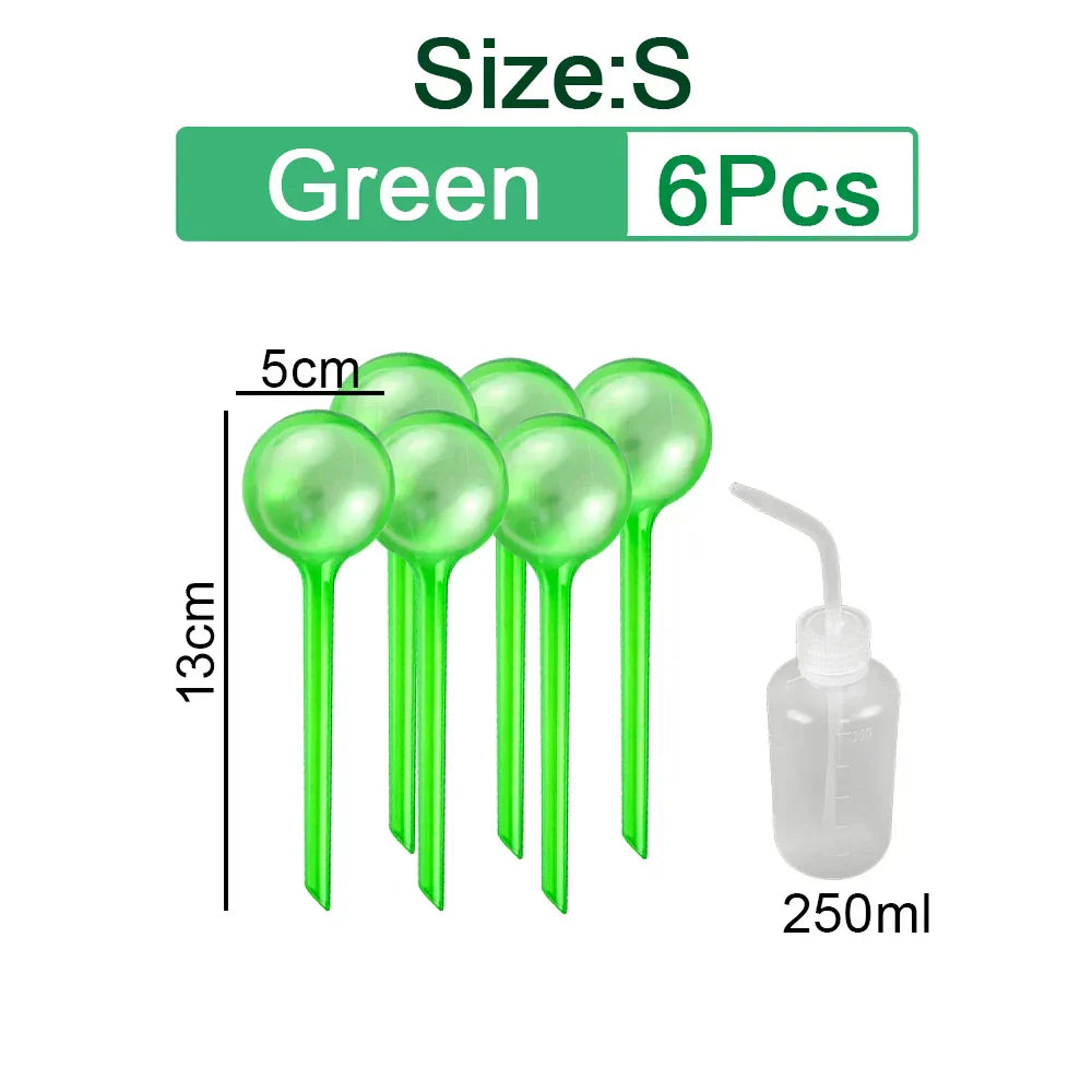 (Pack of 10) 3/6/ Automatic Plant Watering Bulbs Self Watering Globe Balls Water Device Drip Irrigation System for Garden Flower Plants