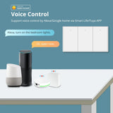 Zemismart Tuya Zigbee US Wall Light Switch No Neutral Interruptor Smart Life App Timer Alexa Google Home Voice Control