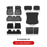 YZ For Tesla Floor Mats Model 3 Y 2021-2023 Car Four Seasons Waterproof Non-slip Floor Mat NEW TPE Special Car Accessories