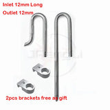 Mini Fish Tank Inlet Outlet Filter Aquarium Pipe Fishbowl Stainless Steel Shrimp Accessories Water Filtration Supplies Equipment