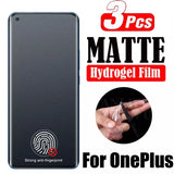 (Pack of 3) Matte Hydrogel Film for OnePlus 12 11 10 9 8 7T Pro 9R 9RT 8T 10T Screen Protector for Nord 3 2T N10 N30 CE 2 3 Lite ACE 2