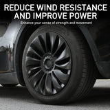 (Pack of 4) New For Tesla Model Y 19 Inch / Wheel Cover Car Automobile Hubcap Replacement Retrofit Parts Full Cover Accessories