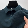 '-VIP Link2 , Upto 5XL Summer New Men's Lop-up Hollow Short-sleeved Polo Shirt Ice Silk