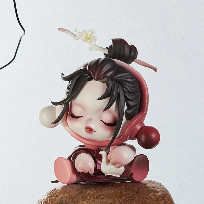 (Pack of 12) POP MART SKULLPANDA The Ink Plum Blossom Series Mystery Box 1PC/ POPMART SP Blind Box Cute Toy Action Figure
