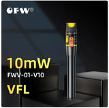 OFW 10MW 30KM Visual Fault Locator30MW Fiber Optic Cable Tester 10KM Range Test Equipment Red Light Pen VFL