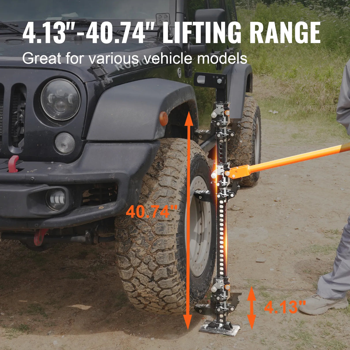 VEVOR High Lift Farm Jack 48"/60" Utility Farm Jack 7000 lbs Capacity Road Utility Jack Heavy-Duty Farm Jack for Tractor Truck