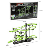 (Pack of 193) Electric Intelligence Marble Race Run Ball DIY Building Mini Roller Coaster Rail Track Ball Educational Toy Child's Gift