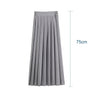 Japanese Student Girls Skirt School Uniform Solid Color Suit Pleated Skirt Short/Middle/Long High School Elastic Waist Dress