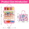 TUNJILOOL Montessori Parish Toys Busy Board Early Educational Toy For Toddler Baby Felt Cloth Story Book 3D Shape Color Match