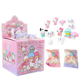(Pack of 32) /Box Sanrio Blind Box Doll Pencil Eraser Hello Kitty Melody Pochacco Erasers Mystery Box Student Stationery Birthday Gift
