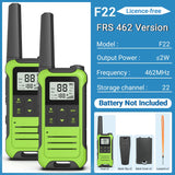 (Pack of 2) Baofeng F22 Walkie Talkie Portable Mini Communication Radio Profesional PMR446 /FRS Talkie Walkies Transceiver Radio