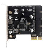 USB 3.0 PCI-E Expansion Card 19Pin 20Pin Header USB 3 To PCIE Adapter Card Front Panel Converter Controller for Desktop Computer
