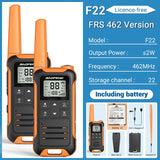 (Pack of 2) Baofeng F22 Walkie Talkie Portable Mini Communication Radio Profesional PMR446 /FRS Talkie Walkies Transceiver Radio