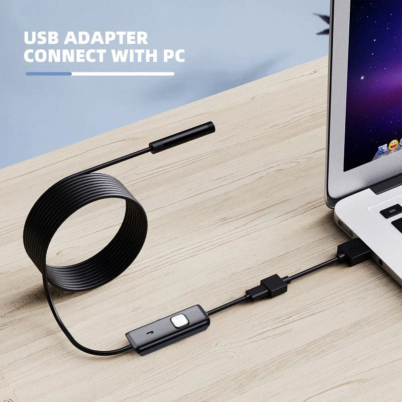 USB Endoscope Type C Borescope for OTG Android Smartphone PC Cars Camera 5.5 mm Inspection Snake Camera micro 3in1 1M 2M APP Cam