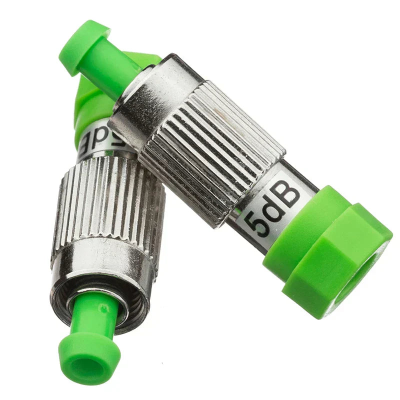 (Pack of 2) FC APC Fiber Attenuator, Optical Female to Male Adapter, Fiber Equipment Coupler, 3dB, 5dB, 7dB, 10dB, 0-30dB, FTTH,