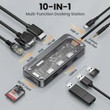 4K 5GB USB C Hub Dock Station Type C To HDMI-Compatible Ethernet Port RJ45 PD 100W Adapter For Macbook USB 3.0 Hub Laptop Tablet